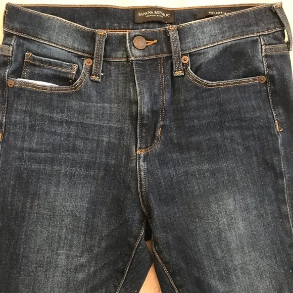 Banana Republic Medium Blue High-Rise Skinny Jeans - Picture 3 of 7